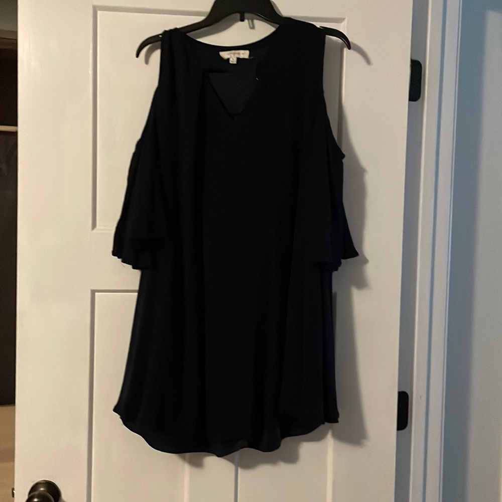 UMGEE Navy Blue Cold Shoulder Dress